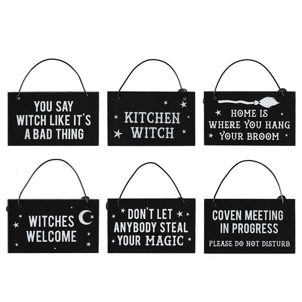Mini Witchy Hanging Signs
