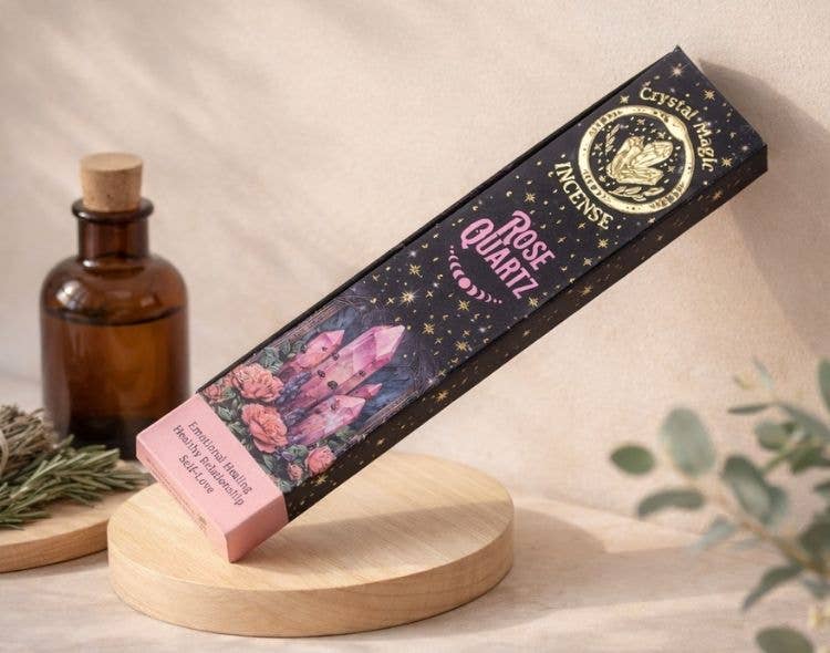 Rose Quartz Incense Sticks - Crystal Magic