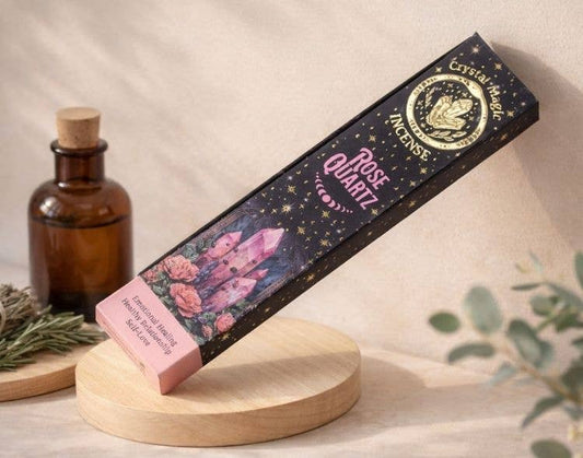 Rose Quartz Incense Sticks - Crystal Magic