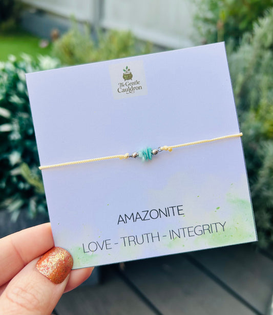 Amazonite  Crystal Bracelet