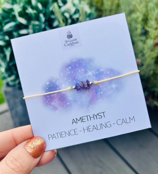 Amethyst Crystal Bracelet