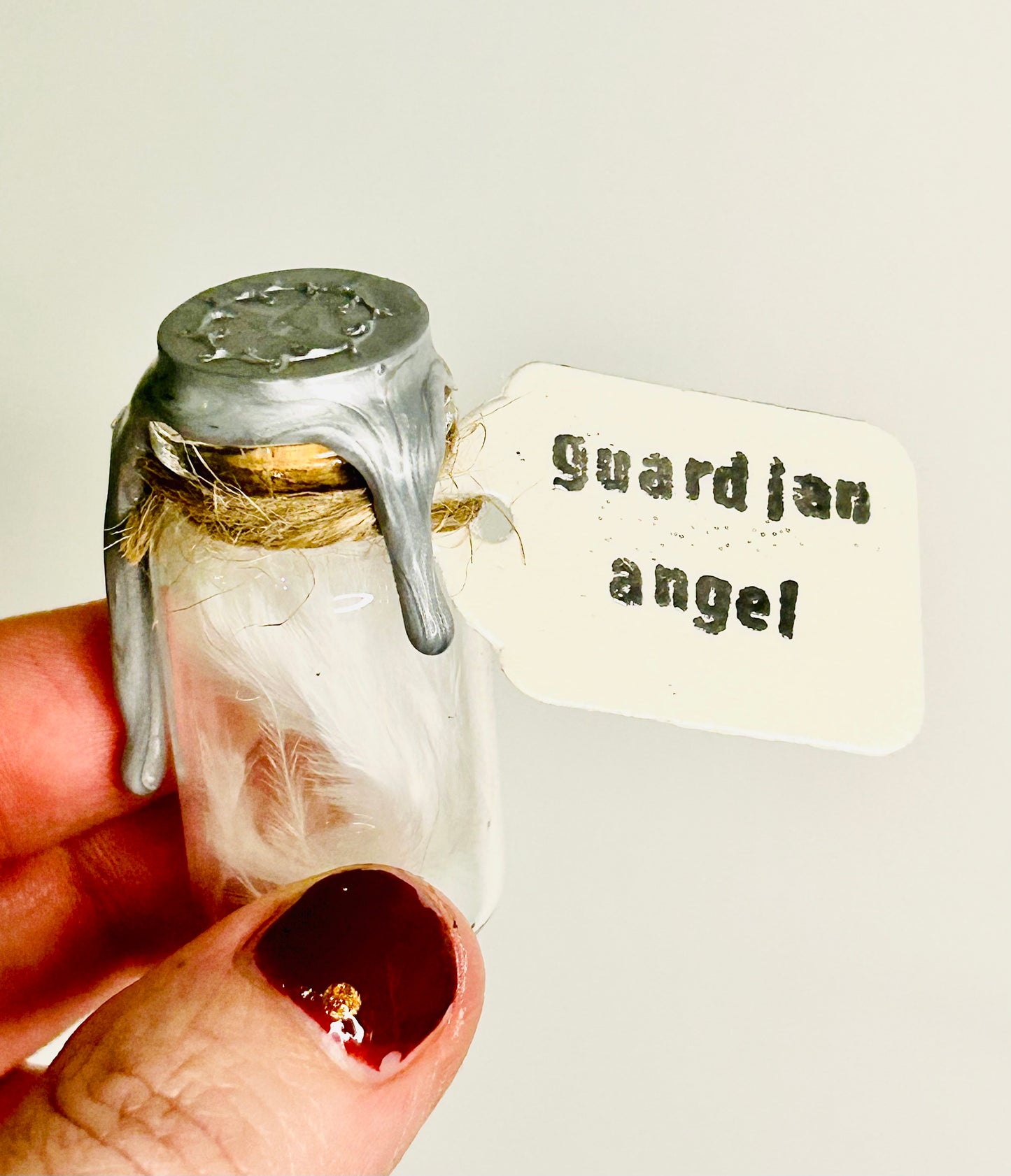 Guardian Angel feather jar