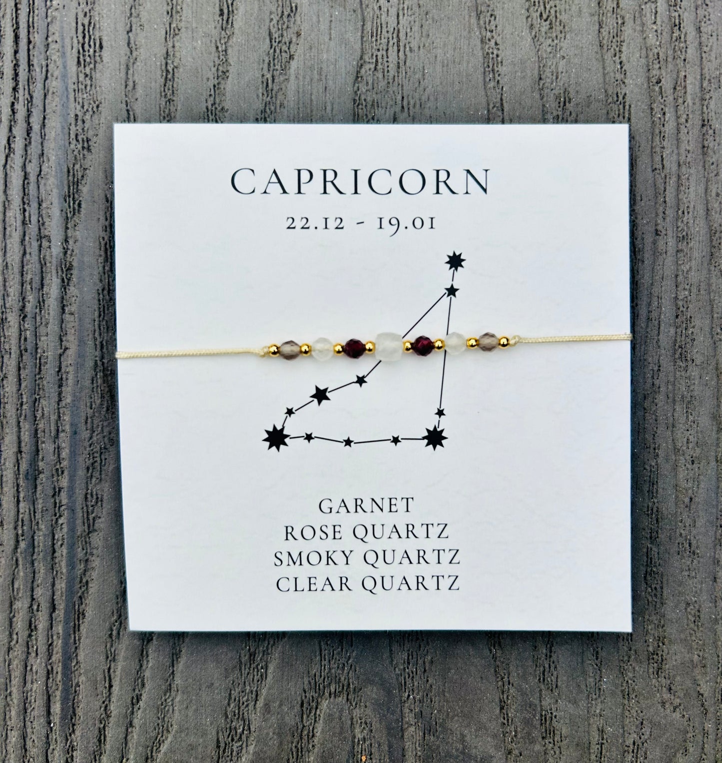 Capricorn Crystal Bracelet