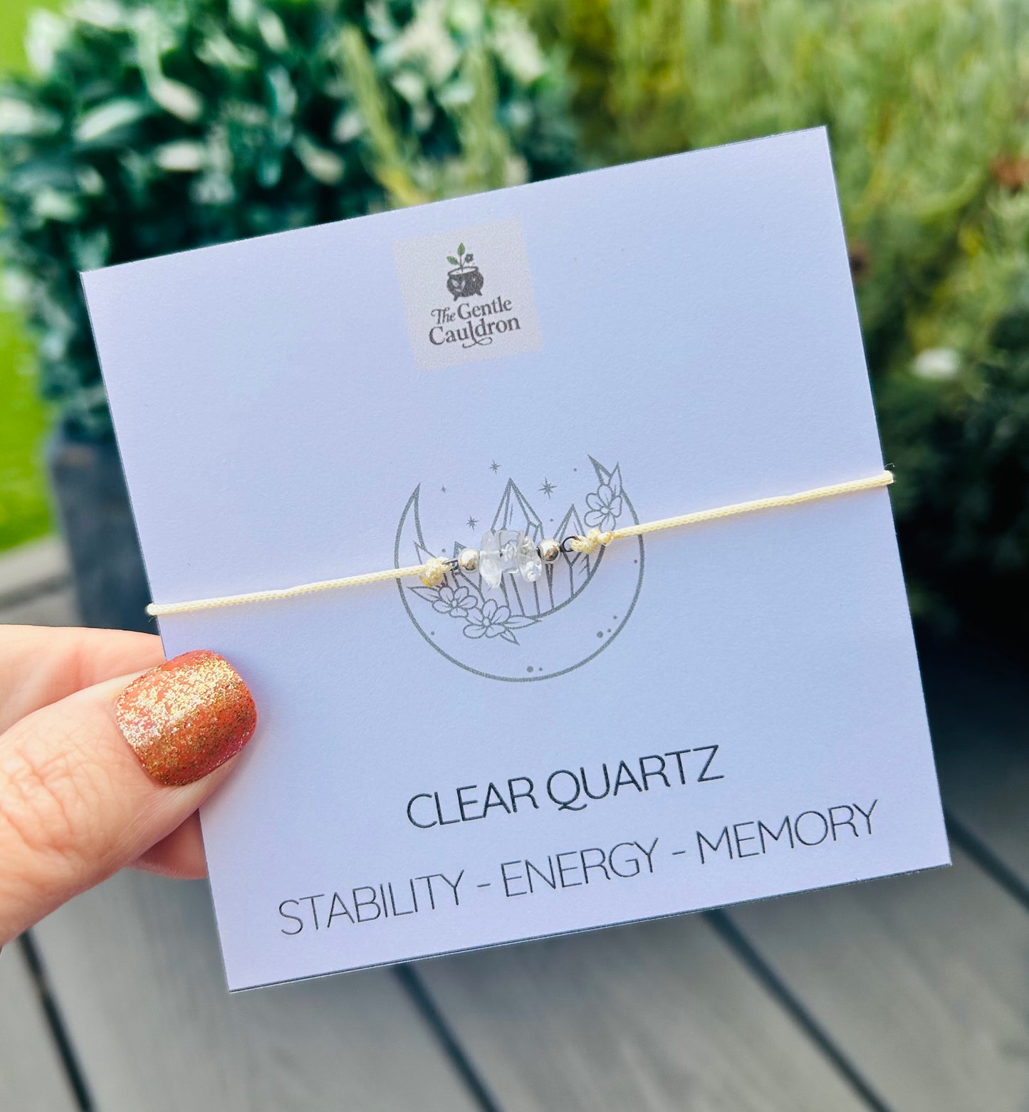 Clear Quartz crystal bracelet