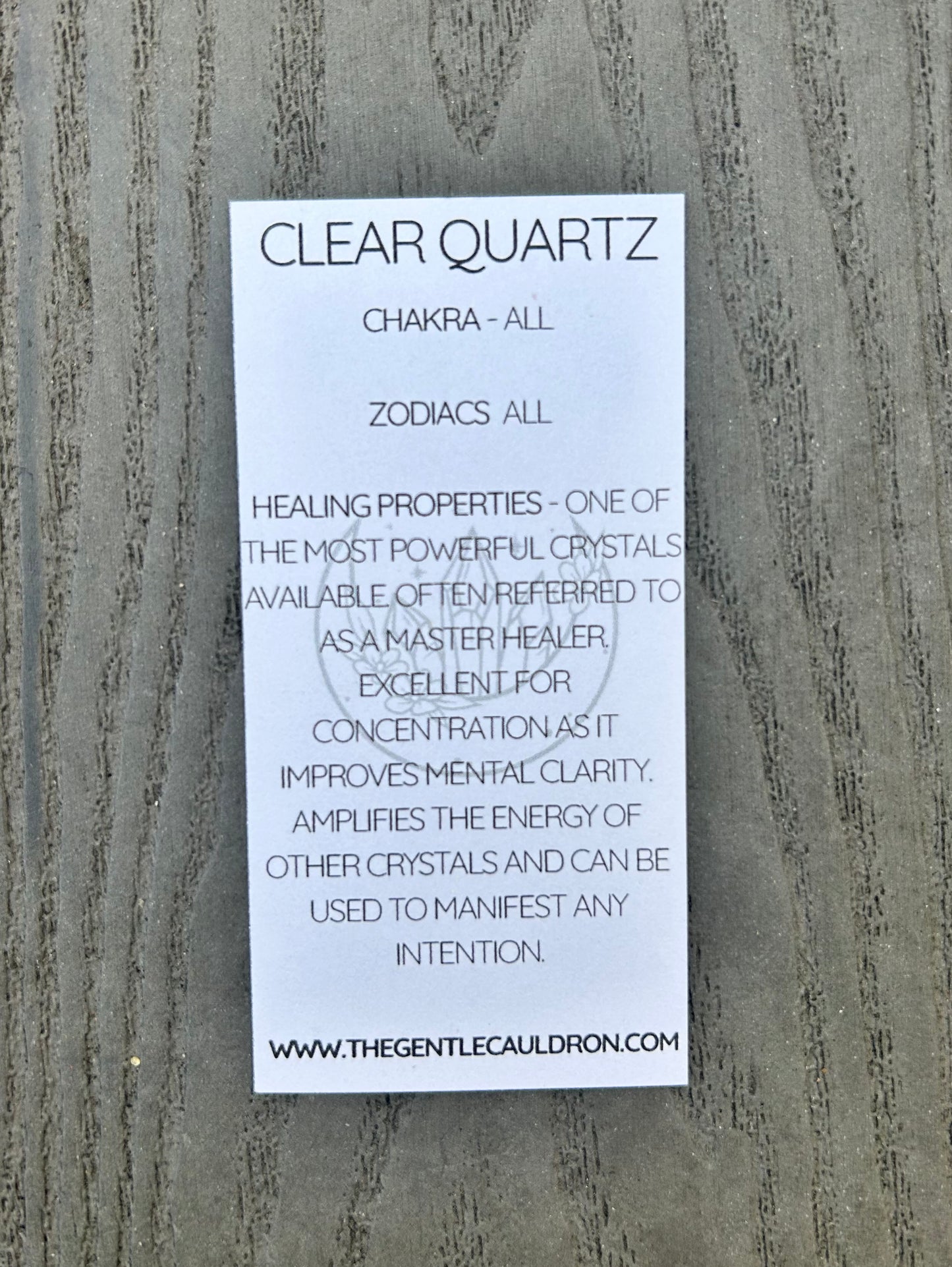 Clear Quartz crystal bracelet