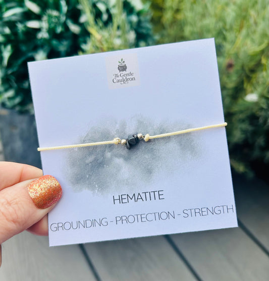Hematite Crystal Bracelet