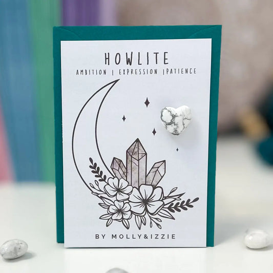Crystal on a card - Howlite