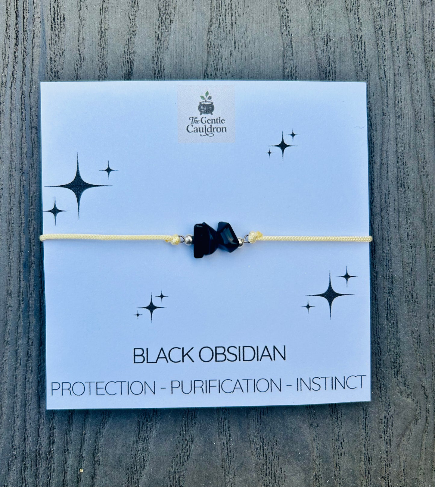 Obsidian Crystal Bracelet