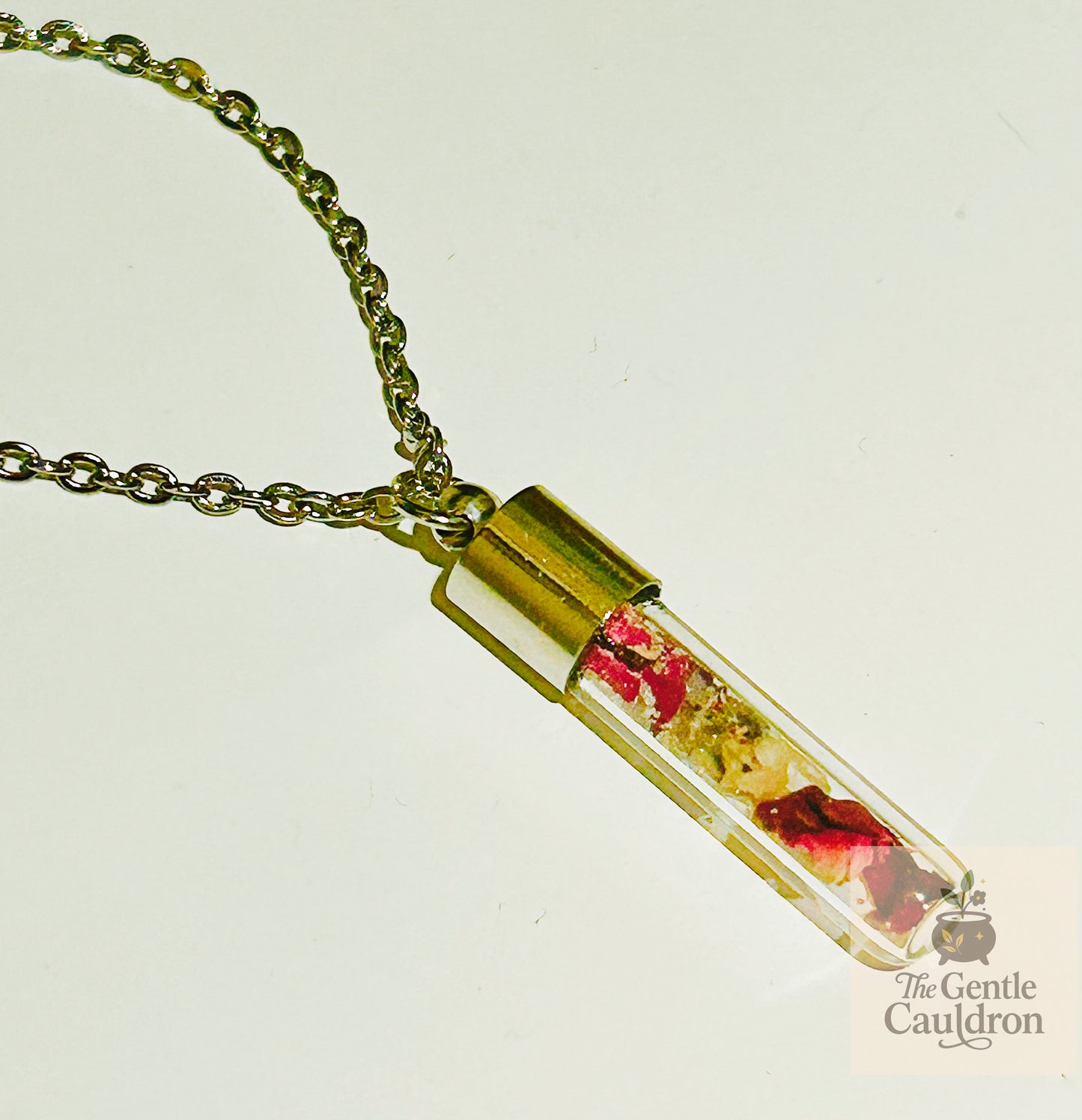 Self Love spell jar pendant necklace