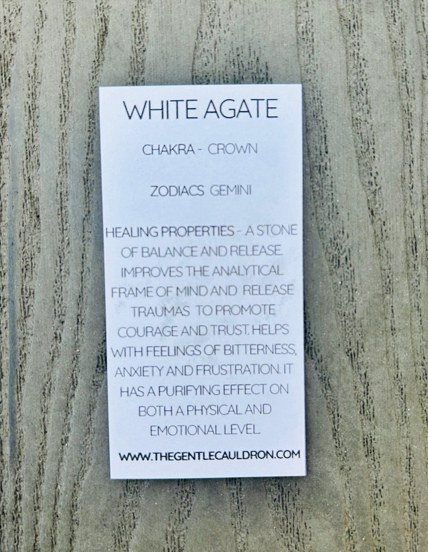 White Agate Crystal Bracelet