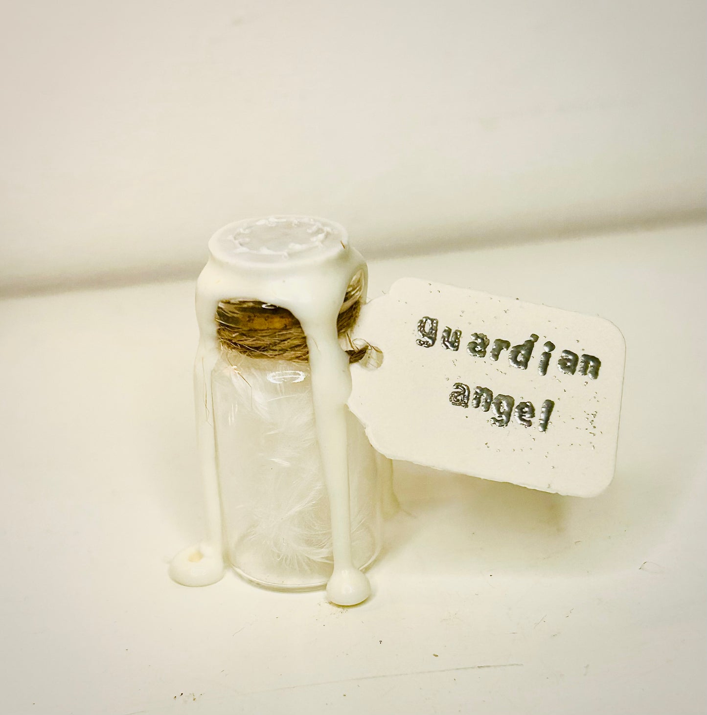 Guardian Angel feather jar