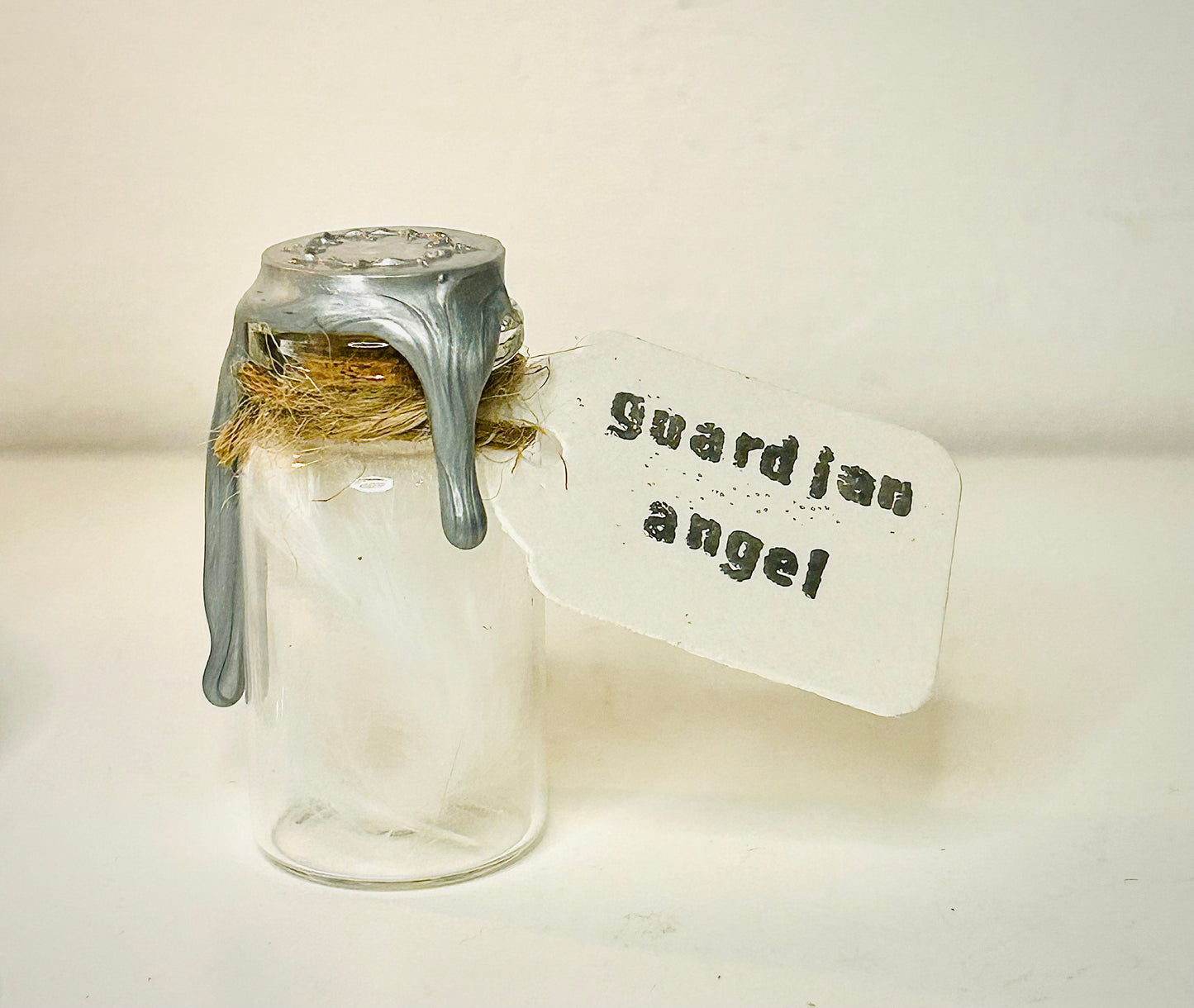 Guardian Angel feather jar