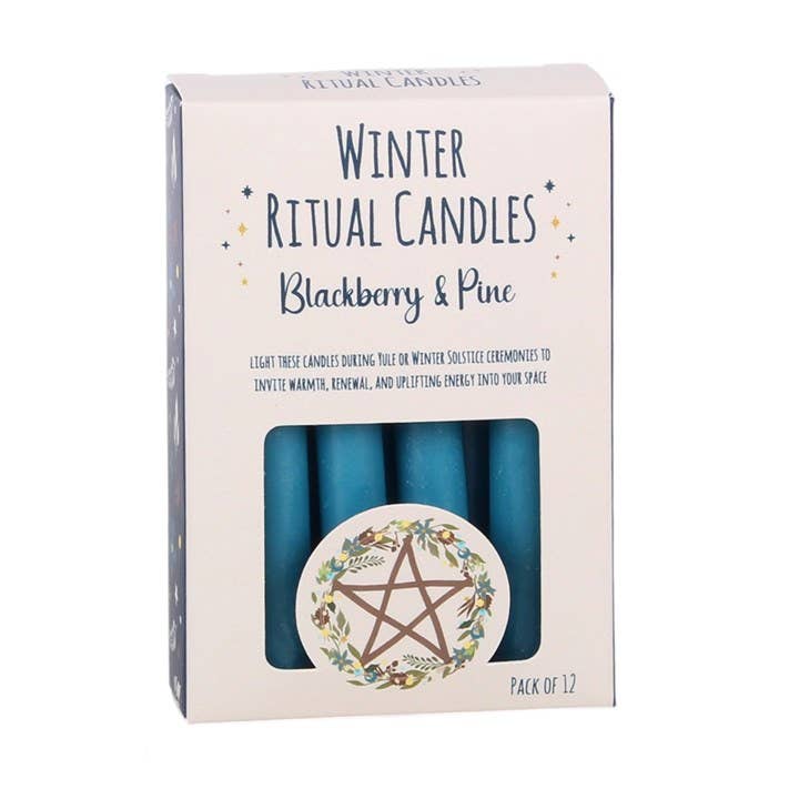 Blackberry & Pine Winter Ritual Spell Candles