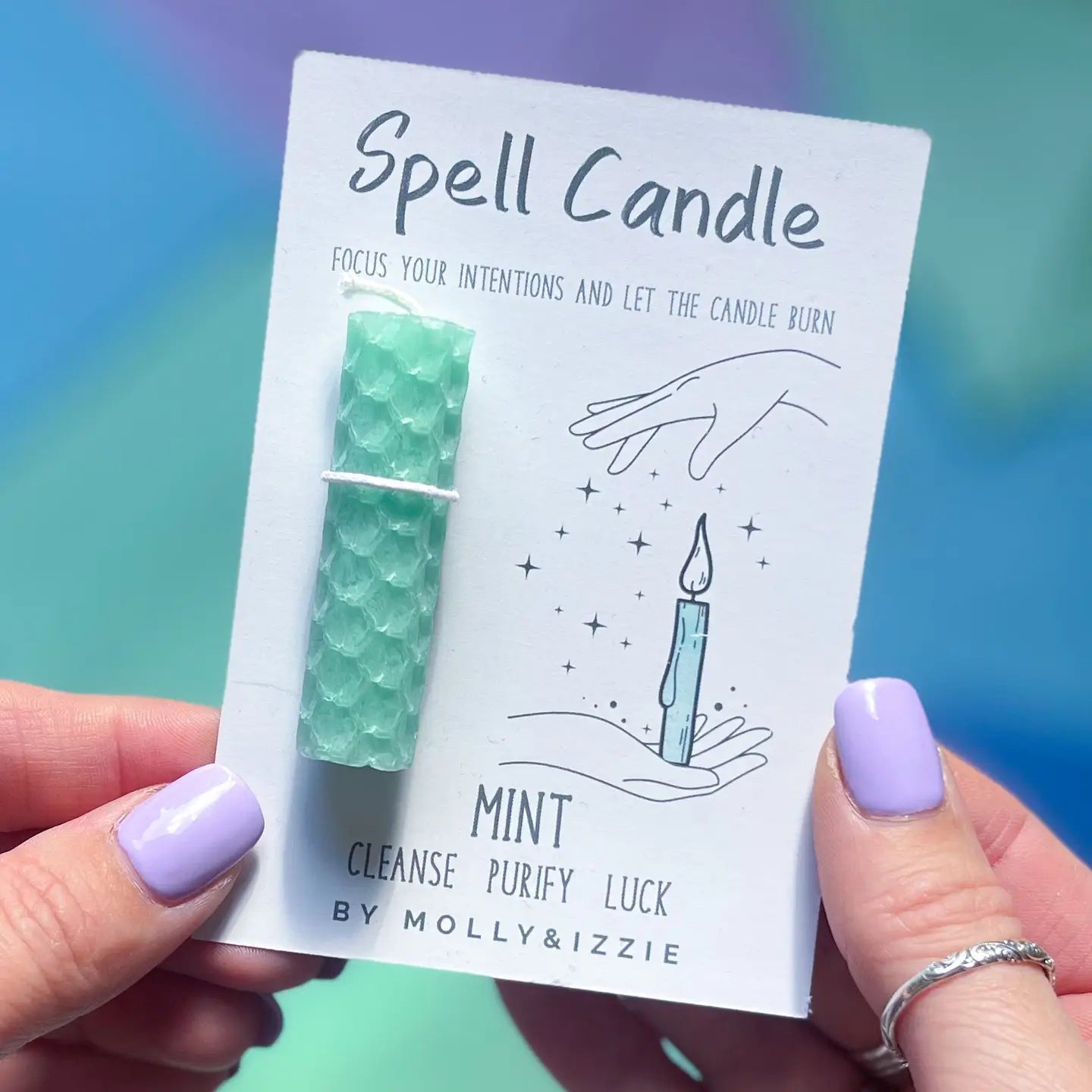 Spell Candle - Mint green