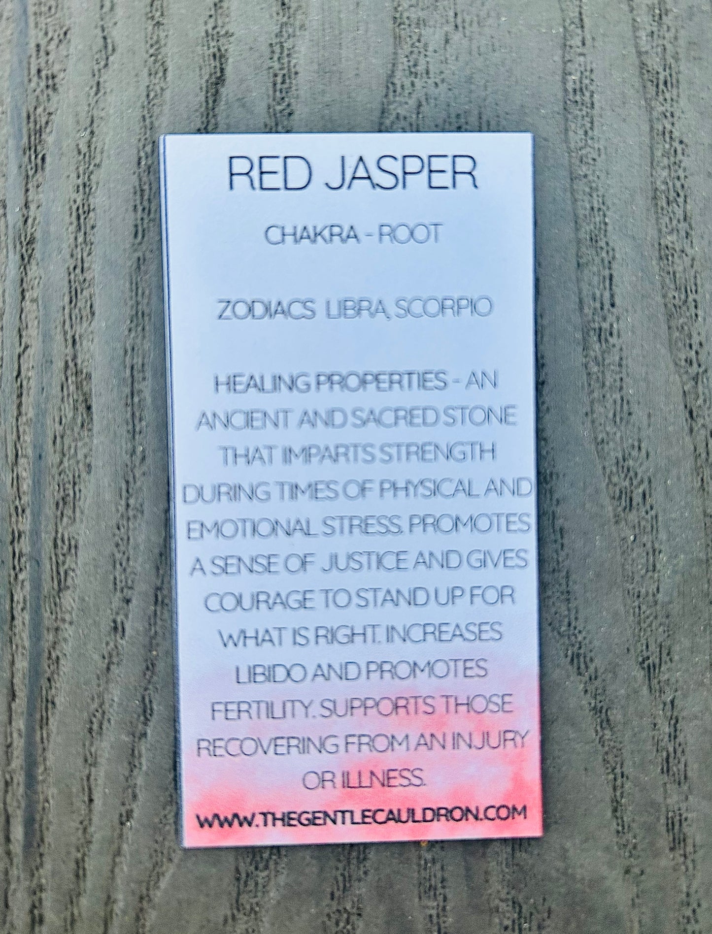 Red Jasper Crystal Bracelet